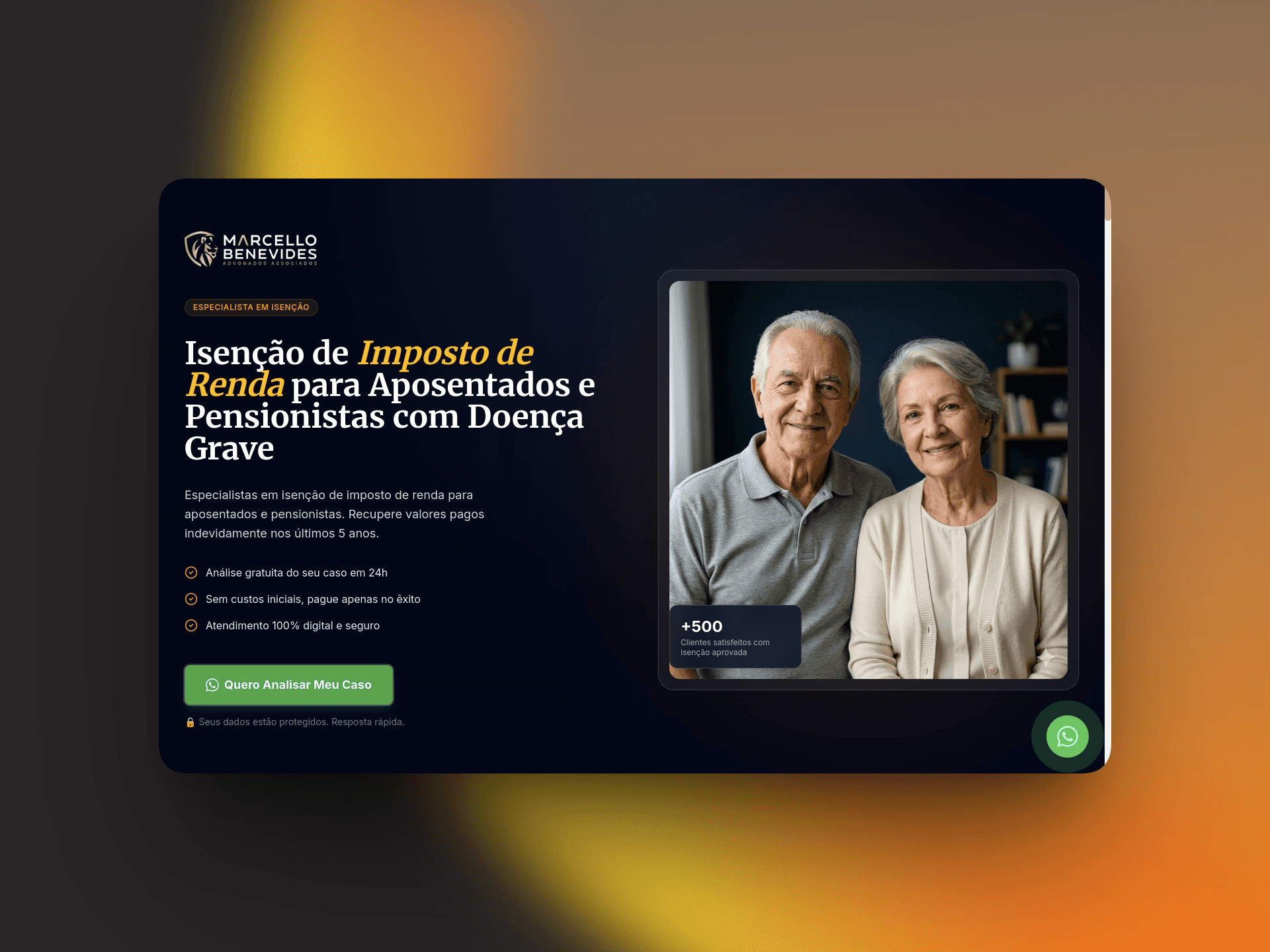 Isenção - Site especializado em serviços de isenção com foco em conversão e geração de leads qualificados. - Site desenvolvido pela Huios Web