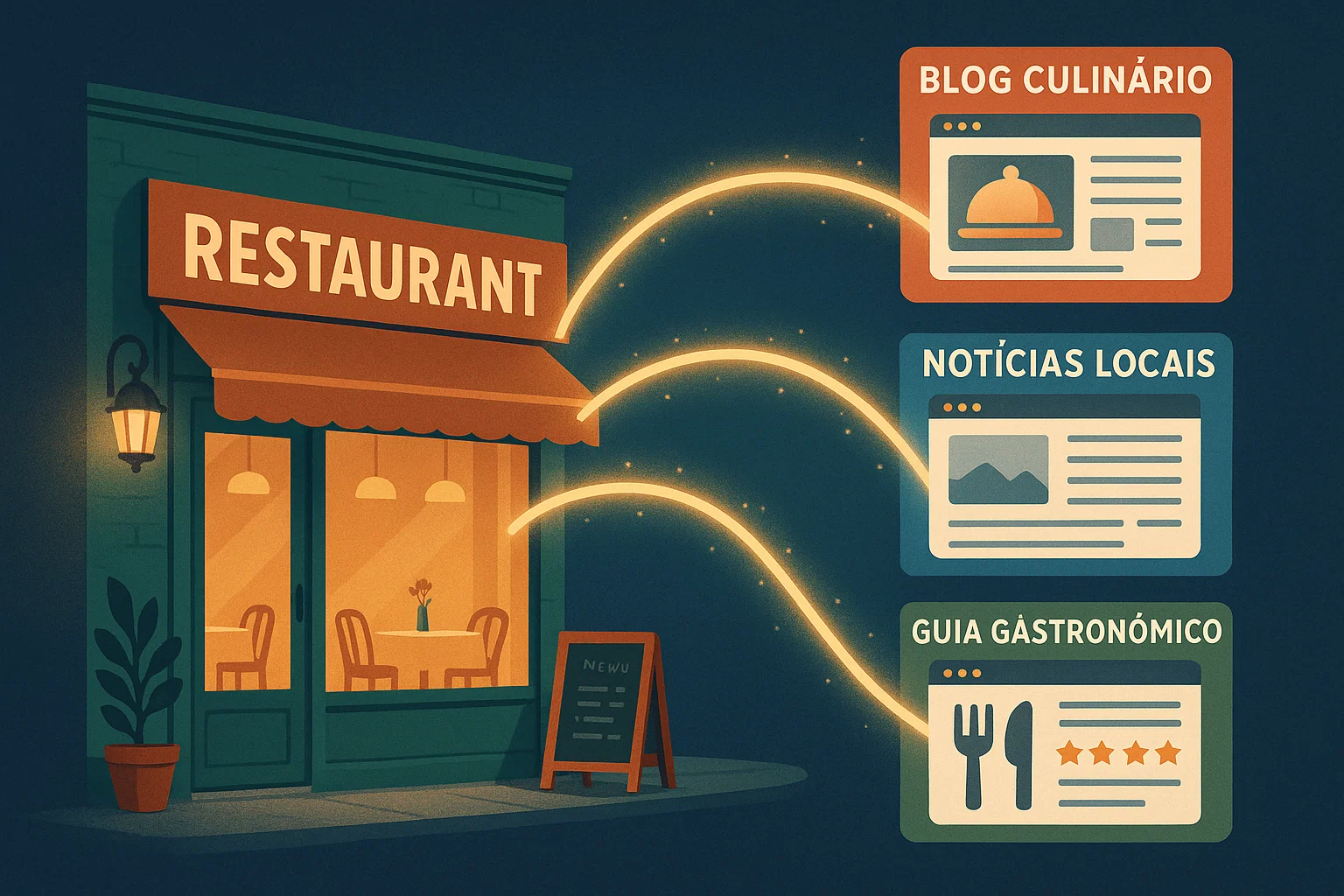 Link Building e SEO Off-Page para Restaurantes